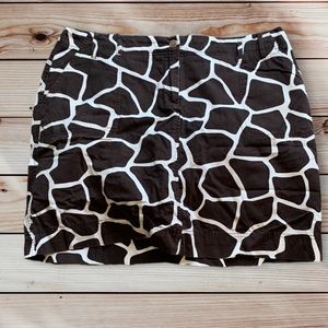 Land's End giraffe print skort size 18W